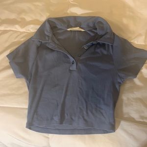 M, Aeropostale blue collared tshirt.